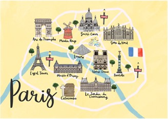 Paris Map Art Print – Sarah Frances